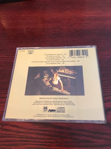 Rick Wakeman - Las seis esposas de Enrique VIII - CD - 69859 - A&M - EE. UU. - Imagen 5 de 6