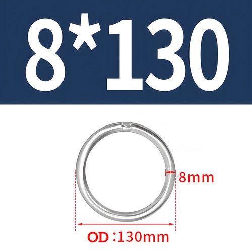 Anillo redondo de acero inoxidable 3 - 12 mm x Ø 15 - 150 mm junta tórica anillo de metal soldado V2A - Imagen 76 de 98