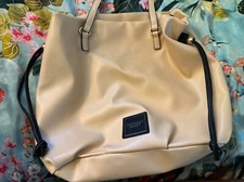 $48 VICTORIA'S SECRET BARE CINCHED TOP PURSE TOTE BAG PURSE SHOULDER HANDBAG NWT