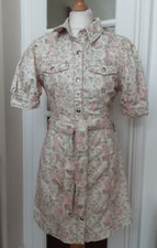 Sale! New RECLAIMED VINTAGE Ditsy Floral  Cotton Denim Shirt Dress SIZE 10