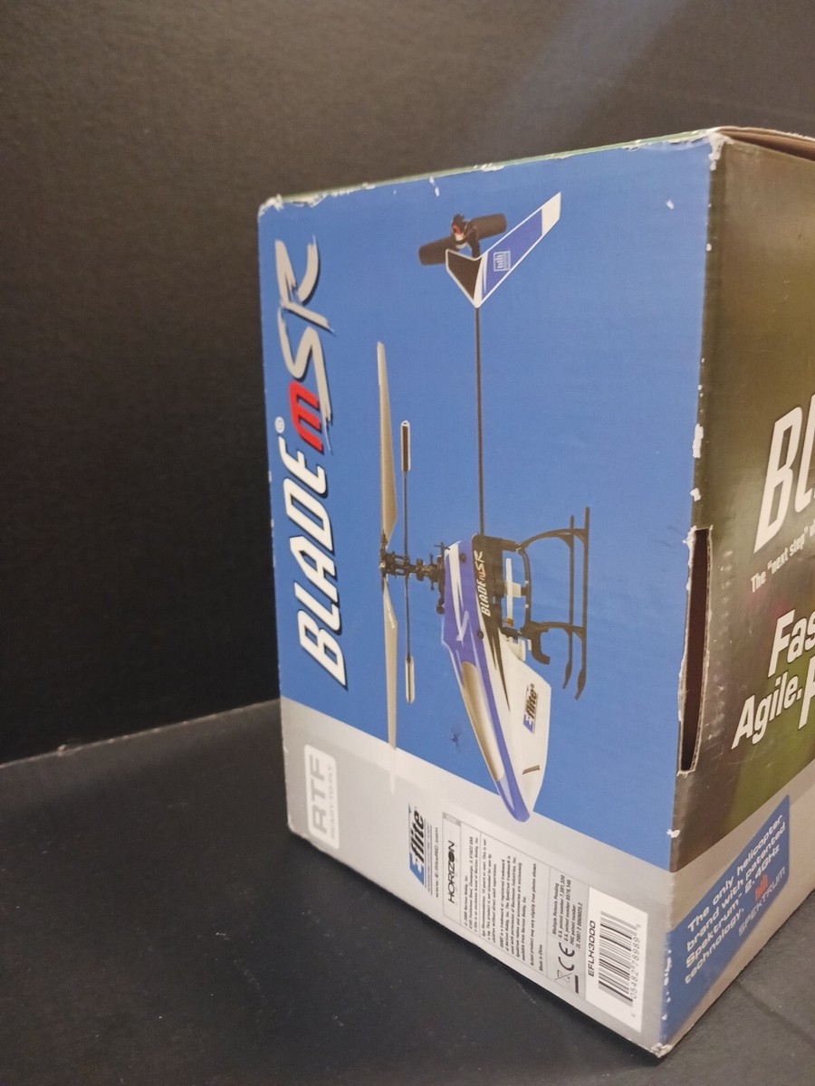 Blade BMSR Elicottero R/C Carrozzeria Completa Blu Con Aletta Verticale EFLH3018 Ricambio Originale