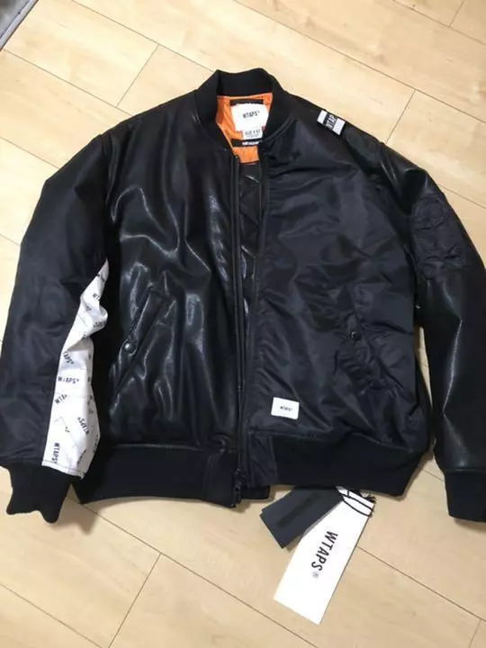 WTAPS x Neighborhood 25th Anniversary MA-1 Jacket Black Size-02 Used from  Japan