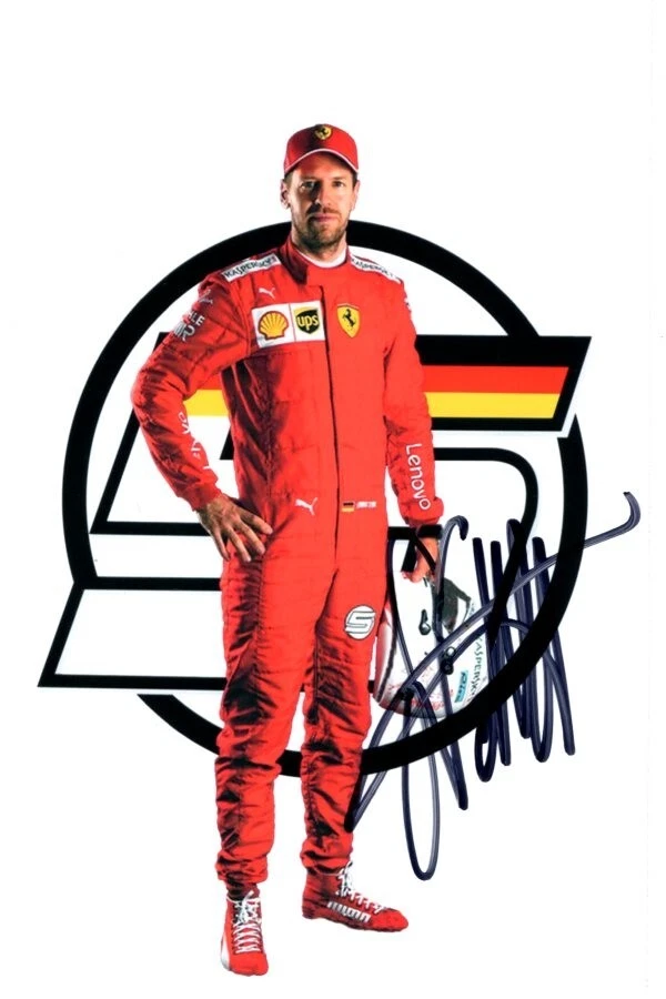 Sebastian Vettel Formula 1 Autographed Photos for sale | eBay