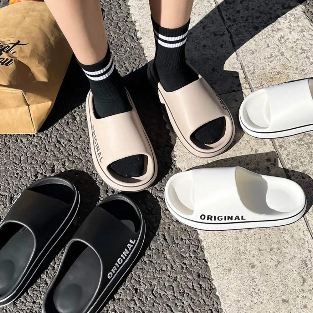 SAOLA Ciabatte unisex con lettere slides suola spessa sandali antiscivolo per estate