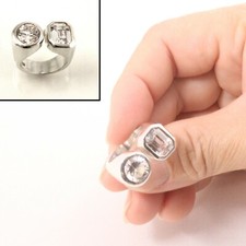 Sterling Silver Cubic Zirconia Solitaire Ring Classic Design 