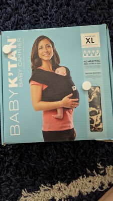 Baby K'Tan Leopard Love Baby Carrier XL NIB Open Box