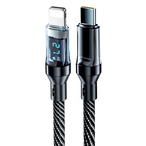 120w Super Fast USB Type-C Charging Cable Braid Phone Charger Lead with Display - Picture 16 of 21