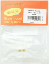 Slot it 8T Inline 5.5mm Inner Diameter Brass Pinion Gear - 2 Pack PI08