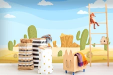 3D Desert Cactus Wallpaper Wall Mural Removable Self-adhesive Sticker 60