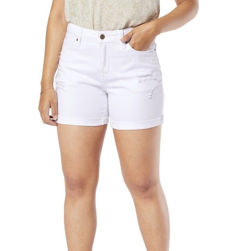 White Denim Shorts Size 