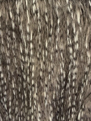 Me Jane Faux Fur Vest Brown Pattern Lined BOHO Long Hair Sz M hook & eye closure - Picture 9 of 11