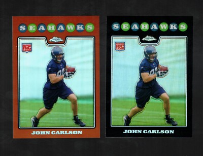 2008 TOPPS CHROME JOHN CARLSON #TC215 ROOKIE REFRACTOR BASE & COPPER 148/425