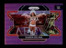 QUEEN ZELINA 2022 PANINI PRIZM WWE #44 PURPLE PRIZMS PARALLEL #014/149 BD9059