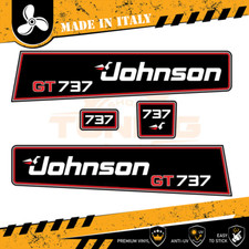 Decalcomania Adesivi Motore Fuoribordo Johnson 40 cv GT 737 - B