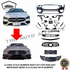 Fit  for 2020-2021 Mercedes Benz CLA Class W118 to CLA45S Style Bumper Body Kit