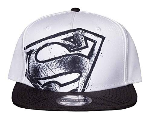 Dc Comics Superman Graffiti Logo Snapback Baseball Cap (Sb683834Spm) T-Shirt NEW - Picture 1 of 1