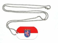 Erkennungsmarke Flagge Fahne Hessen Dog Tag 30 x 50 mm