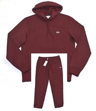Lacoste Sweat Suit Fleece Hoodie Sweatpants Set Mens Size M / 4 NWT