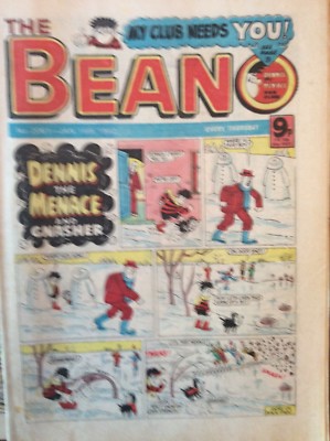 Box j rare The Beano Comic No 2061 January 16th 1982 Menace Biffo