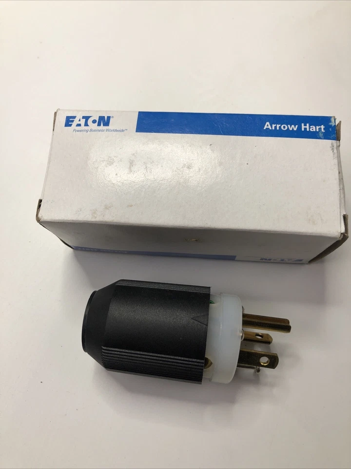 ARROW HART 5466N Eaton AUTOGRIP PLUG CONNECTOR 6-20P 20A 250V 2P 3W GRD - Image 3 of 4