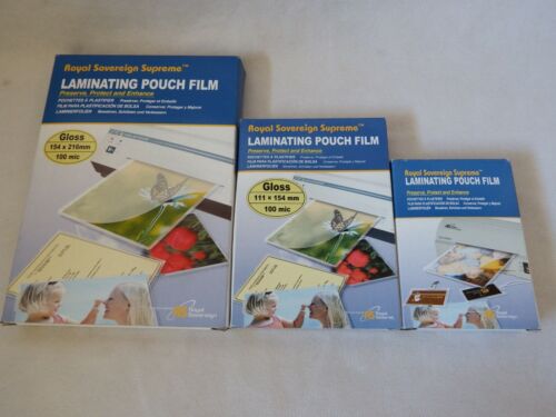 10 sheets A3 A5 A6 A7 Laminating Pouch Film Protect Photo Gloss - Photo 1/8