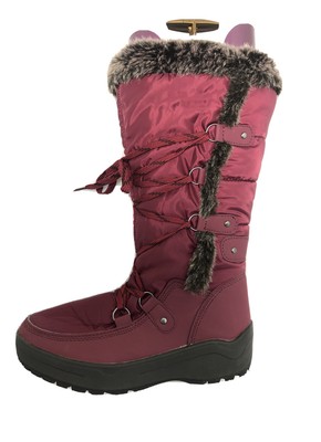 maroon winter boots