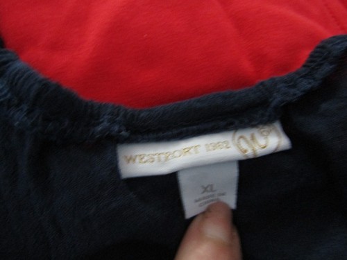Women's Westport Navy Blue Tunic Top Shirt Blouse UK Size XL 16 - Picture 3 of 3