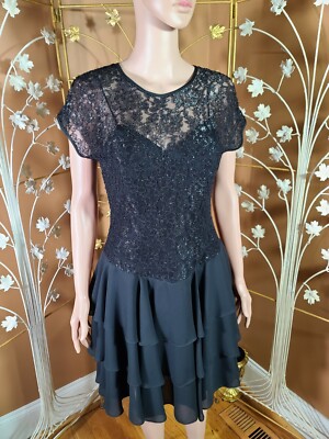 black dress ruffle bottom Ciao Ruffles Maxi Dress - Black main image 1