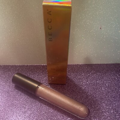 Becca Liquid Crystal Lip Topper Glow Gloss 0.17oz ROSE QUARTZ/SEASHELL