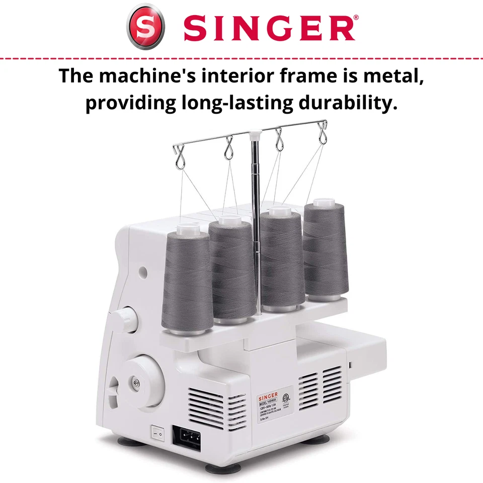 Singer 4-Thread Finishing Touch Overlocker 14SH654, Sewing, Trimming, Finishing - image 4 of 4