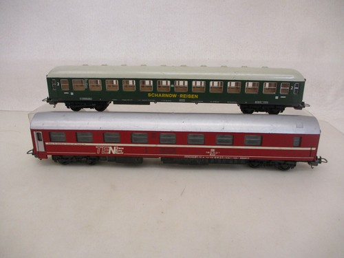 x-71790	Lima H0 2 St. Personenwagen DB mit starke Gebrauchsspuren,Farbschäden | Zustand: Gebraucht