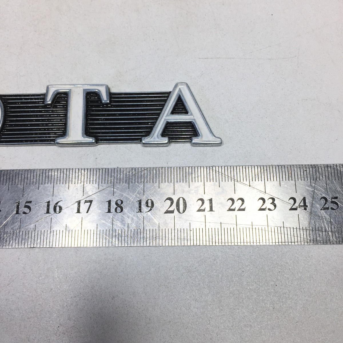 TOYOTA Metal Letter Trunk Emblem Badge Vintage For Toyota Crown