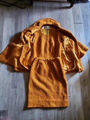 VINTAGE GIMBELS womens piece Skirt Suit Wool Tweed Size Small