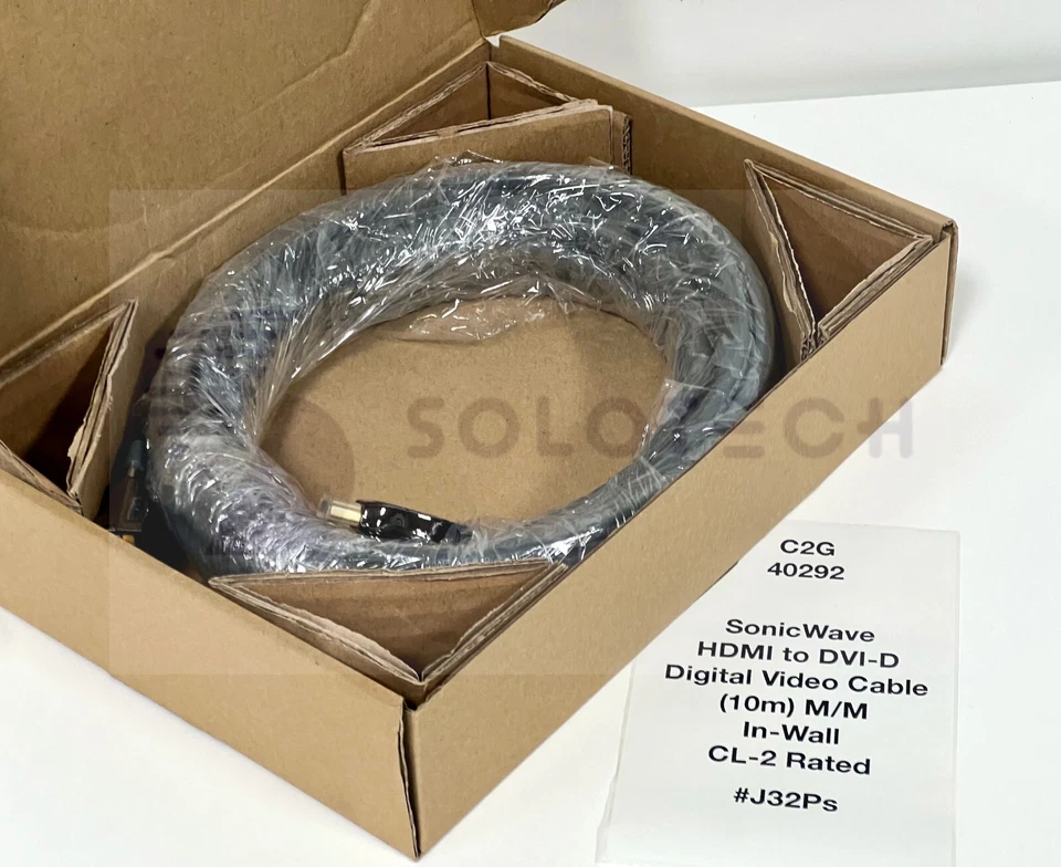 C2G 40292  SonicWave, HDMI-to-DVI-D Digital Video Cable, 10m (32.8ft)  #J32Ps - Image 2 of 4