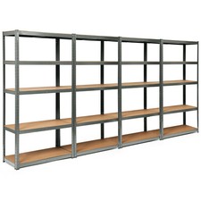 Costway 4 72 Heavy Duty Storage Shelf Steel G...