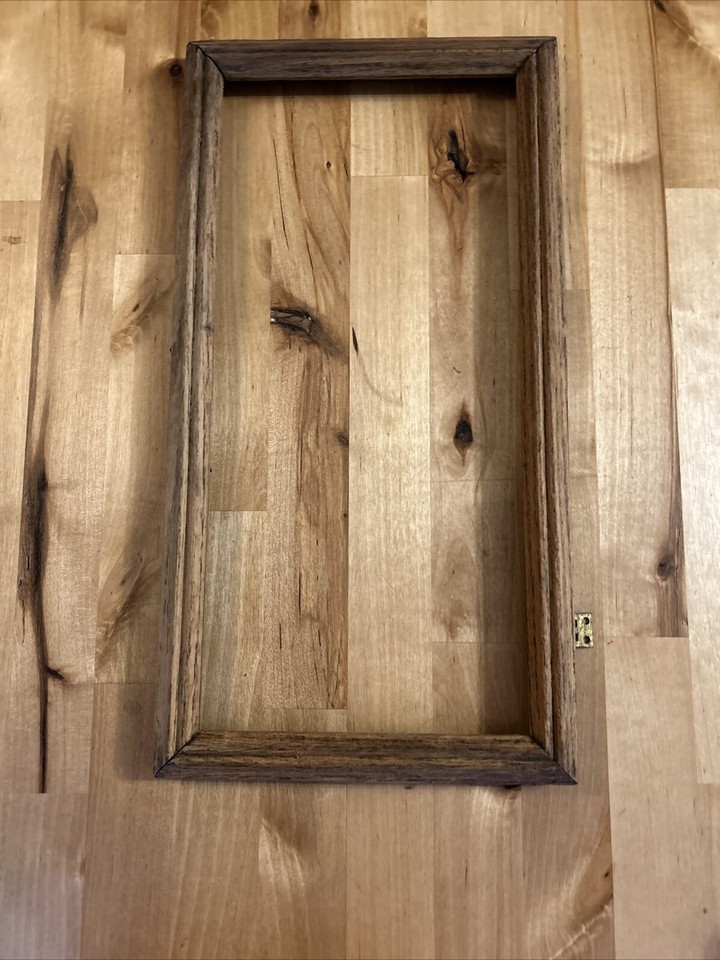 Antique Gingerbread Mantel Wall CLOCK WOOD DOOR Only PARTS 14.5” x 7.5