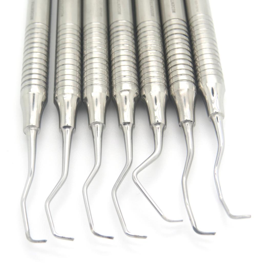 Curette Gracey Set Di 8 - Strumenti Dentali Chirurgici Professionali In Acciaio Tedesco Set 8 Pezzi Gracey - Foto 6