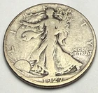 1927-S Walking Liberty Silver Half Dollar Very Good Condition