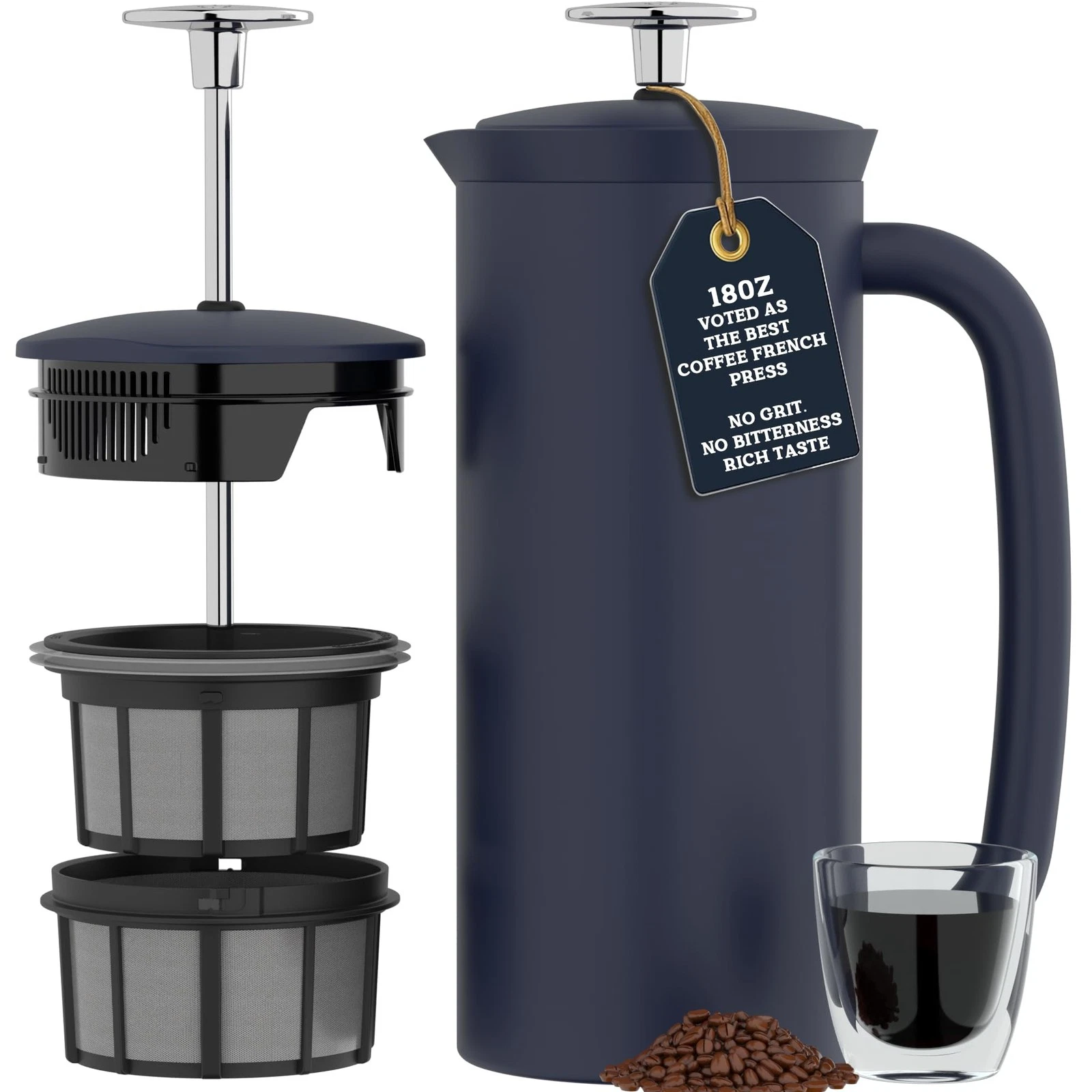 ESPRO P7 French Press Stainless Steel 304 – Patented Double Walled Micro-Filt...