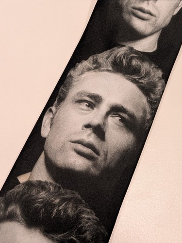RALPH MARLIN Krawatte JAMES DEAN Bilder Gesichter Vintage 1997 Made In USA - Bild 3 von 6
