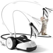 3-in-1 Interactive Cat - 2-Speed Automatic Moving Cat Toys Play with 2pcs Han...