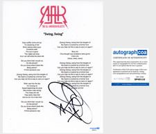 Tyson Ritter 'All American Rejects' Signed Lyric Sheet 'Swing, Swing' ACOA