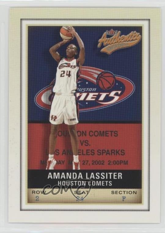 2002 Fleer Authentix WNBA Amanda Lassiter #20 0b1