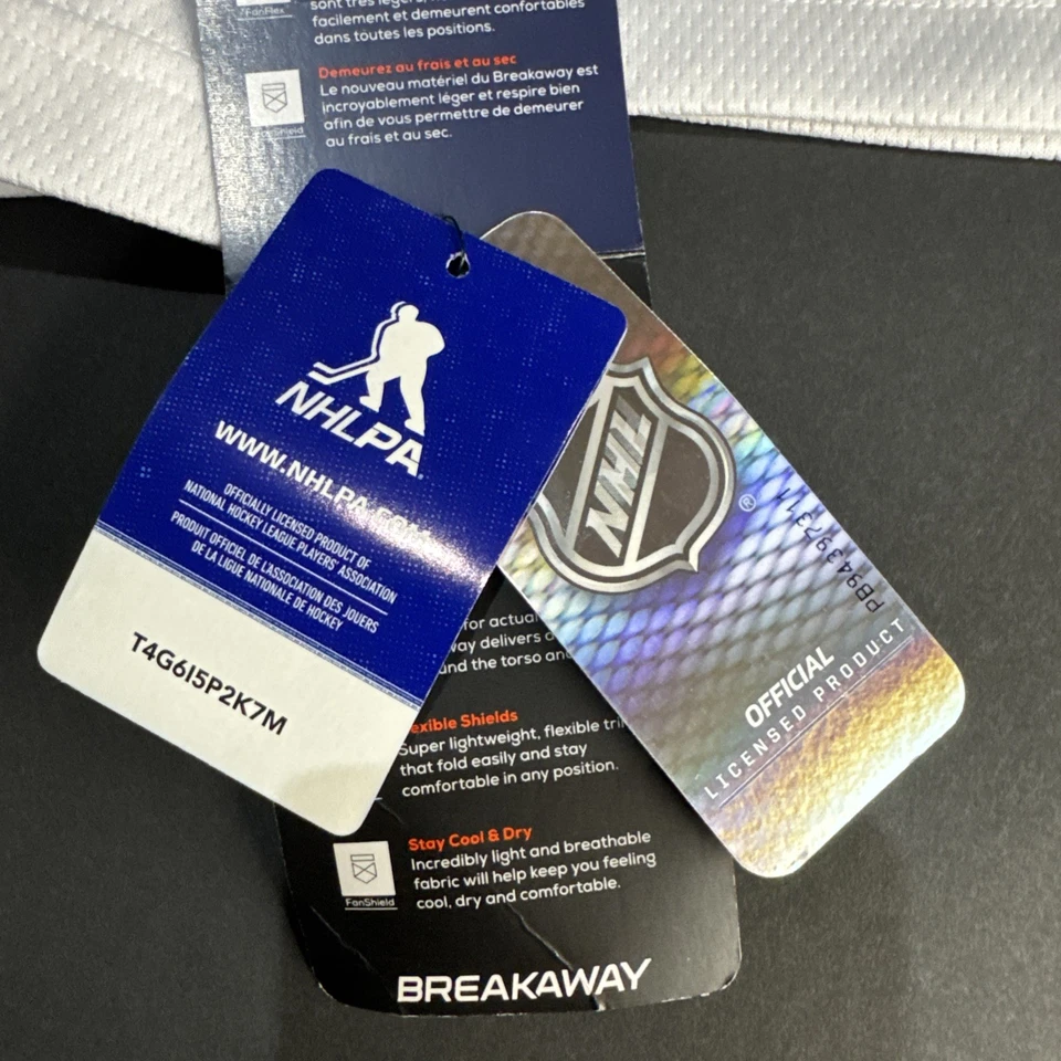 女士的狂热波士顿棕熊队 Patrice Bergeron #37 NHL 曲棍球球衣中号全新带标签 — 第 4/4 张图片