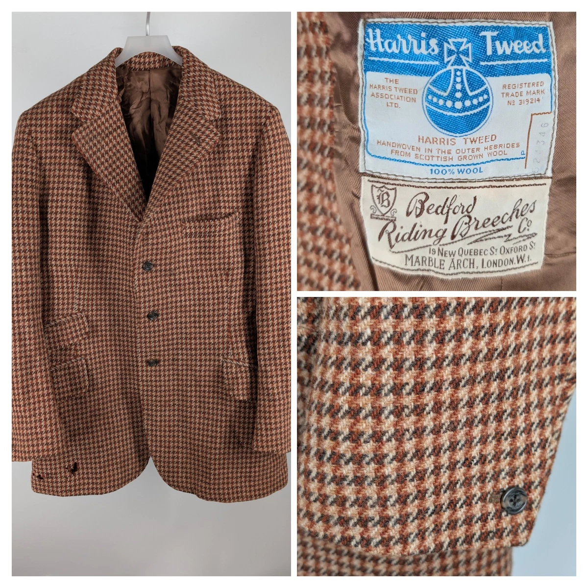 Tweed Vintage Outerwear Coats & Jackets for Men for sale - eBay
