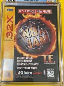 NBA JAM TE (1st Print, BEAUTIFUL!!!!, CGC 8.0) Sega Genesis 32X not WATA PSA VGA