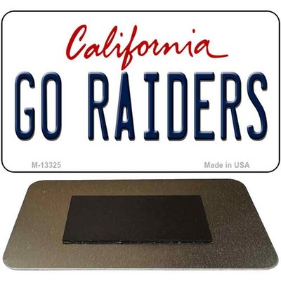 Go Raiders Novelty Metal Magnet M-13325 3.5'' x 2'' Magnet (M)