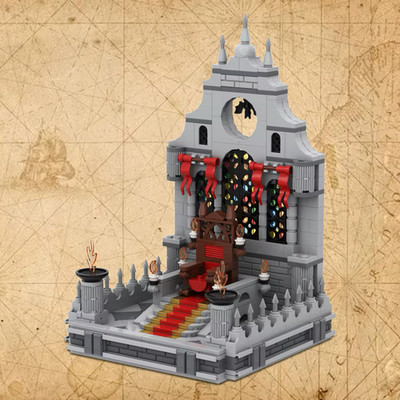 MOC Der Herr der Ringe Strahd's Throne Room Bausteine Set 701 Teile