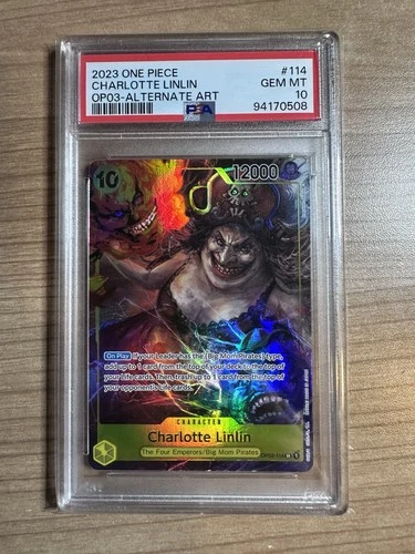 Charlotte Linlin 2023 One Piece OP03 Alternate Art #114 PSA 10