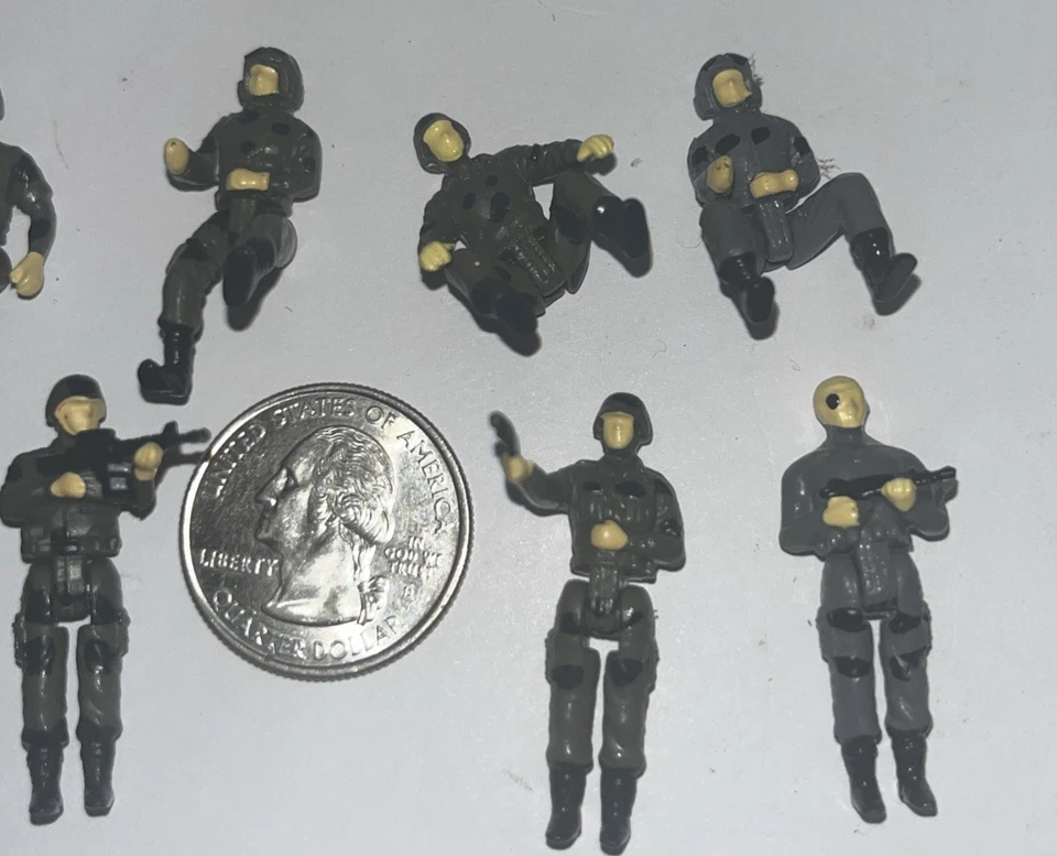Coleccionables Micro Soldados del Ejército Vintage Galoob Juguete Soldados (10) Foto 4 de 4
